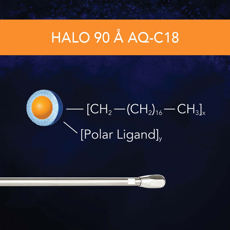 HALO 90 Å AQ-C18