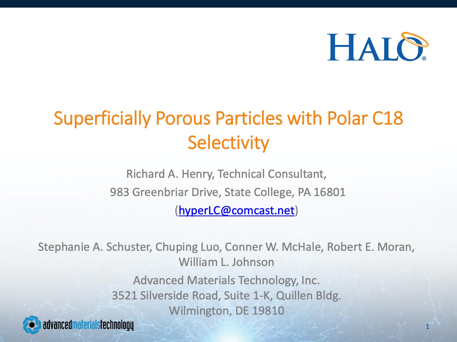superficially porous particles with polar c18 selectivity