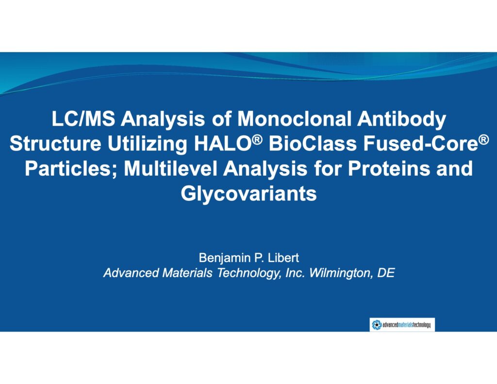 lc/ms analysis of monoclonal antibody structure with bioclass column