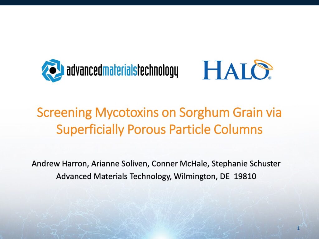 conference paper - screening mycotoxins on sorghum grain via spp columns