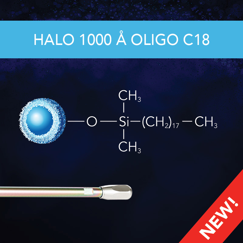 HALO 1000 Å OLIGO C18